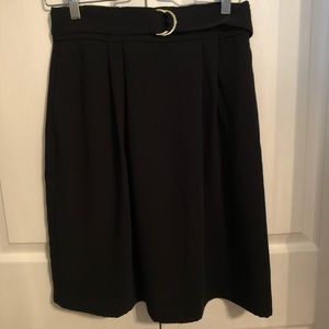 H&M black belt skirt